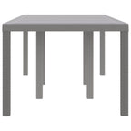 Gartentisch Hellgrau 200 x 100 x 73 cm Poly-Rattan