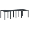 Gartentisch Anthrazit 250 x 100 x 73 cm Poly-Rattan