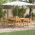 Stuhl 6 pcs Braun 56 x 55 x 90,5 cm Massivholz Teak