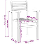 Stuhl 6 pcs Braun 56 x 55 x 90,5 cm Massivholz Teak