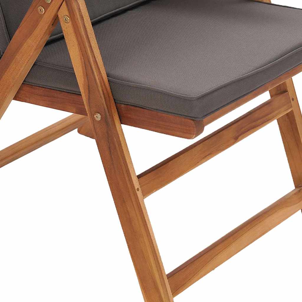 Gartenstuhl 4 pcs Braun und Grau 57 x 71,5 x 104 cm