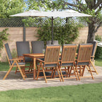 Gartenstuhl 8 pcs Braun und Grau 57 x 71,5 x 104 cm
