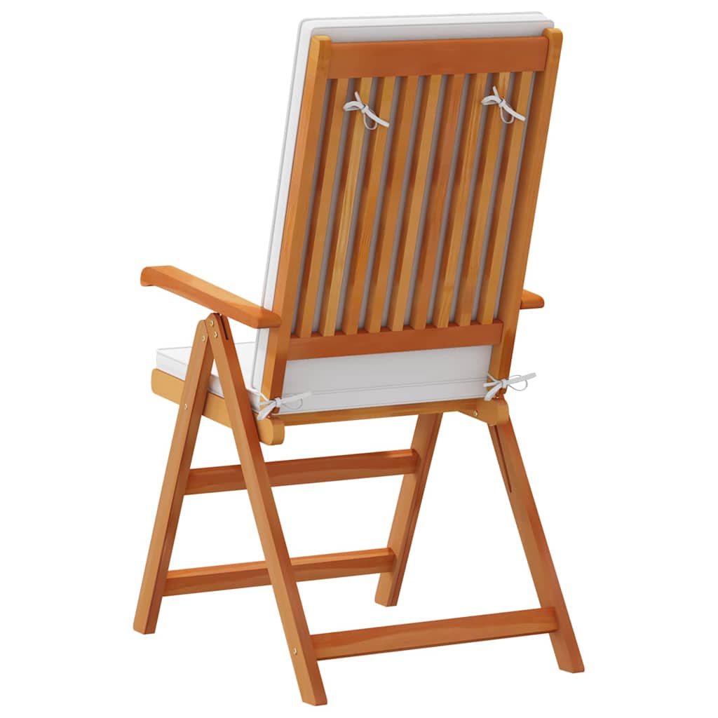Gartenstuhl 4 pcs Braun und Weiß 57 x 71,5 x 104 cm