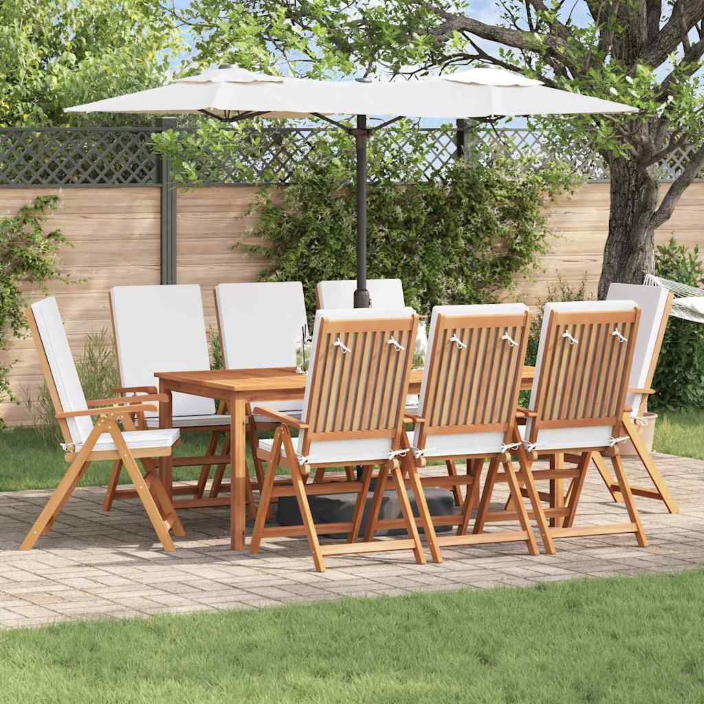 Gartenstuhl 8 pcs Braun und Weiß 57 x 71,5 x 104 cm
