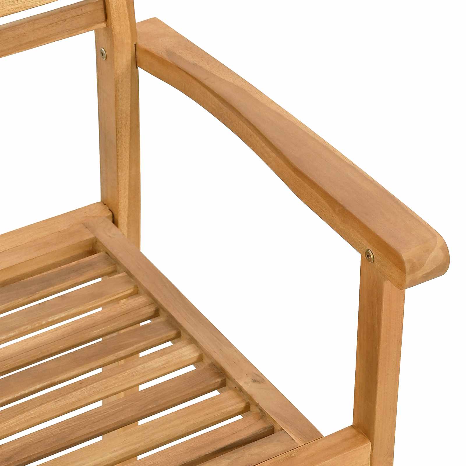 Garten Essgruppe 7 pcs Braun Massivholz Teak
