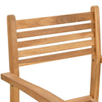 Garten Essgruppe 7 pcs Braun Massivholz Teak