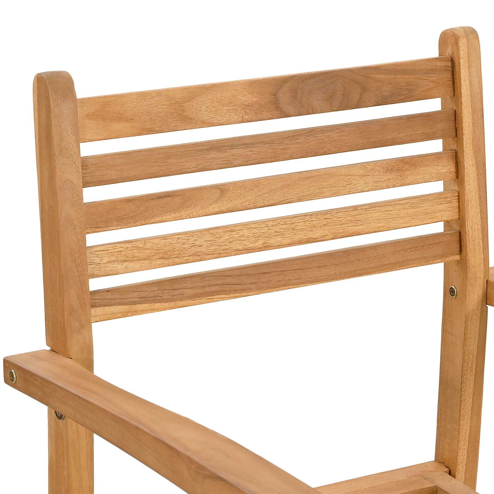 Garten Essgruppe 7 pcs Braun Massivholz Teak