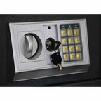 Digitaler Safe mit Schloss Dunkelgrau 31 x 20 x 20 cm Stahl