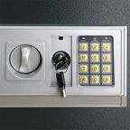 Digitaler Safe mit Schloss Dunkelgrau 35 x 25 x 25 cm Stahl