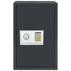 Digitaler Safe mit Schloss Dunkelgrau 40 x 35 x 60 cm Stahl