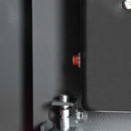 Digitaler Safe mit Schloss Dunkelgrau 35 x 25 x 25 cm Stahl