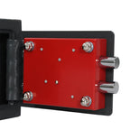 Safe Box mit Schloss Dunkelgrau 23 x 17 x 17 cm Stahl