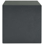 Safe Box mit Schloss Dunkelgrau 23 x 17 x 17 cm Stahl