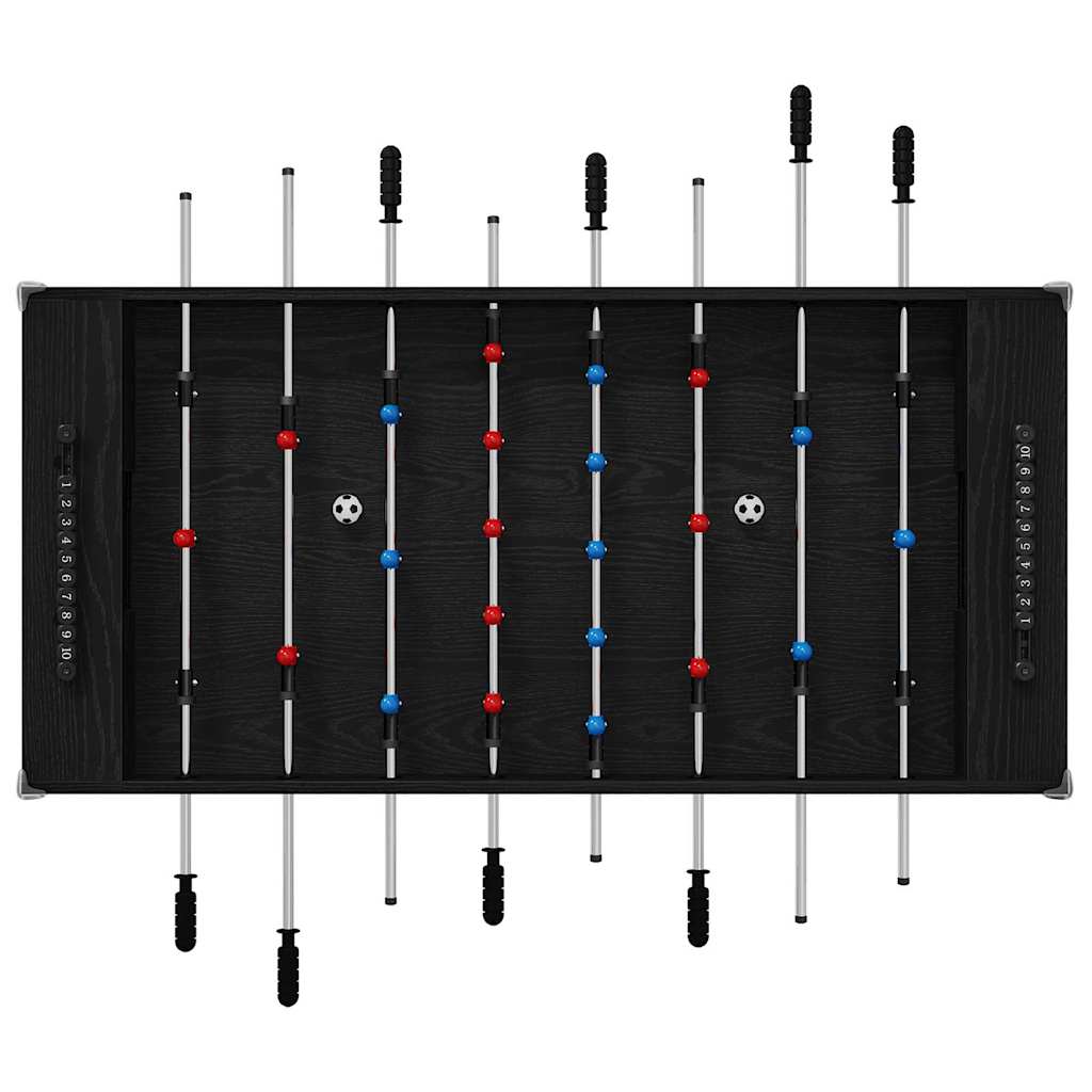 Tischfußballtisch Schwarze Eiche 125 x 60,5 x 80 cm