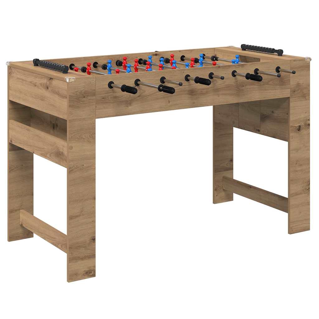 Tischfußballtisch Artisan-Eiche 125 x 60,5 x 80 cm