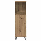 Badezimmermöbel-Set mit Regal 3 pcs Artisan-Eiche Holzwerkstoff