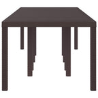 Gartentisch Braun 300 x 100 x 73 cm Poly-Rattan