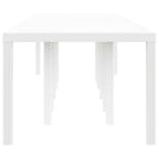 Gartentisch Weiß 350 x 100 x 74 cm Poly-Rattan
