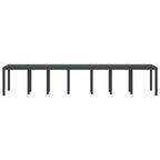 Gartentisch Anthrazit 400 x 100 x 73 cm Poly-Rattan