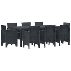 Garten Essgruppe 9 pcs Anthrazit Polypropylen