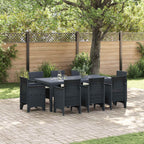 Garten Essgruppe 9 pcs Anthrazit Polypropylen