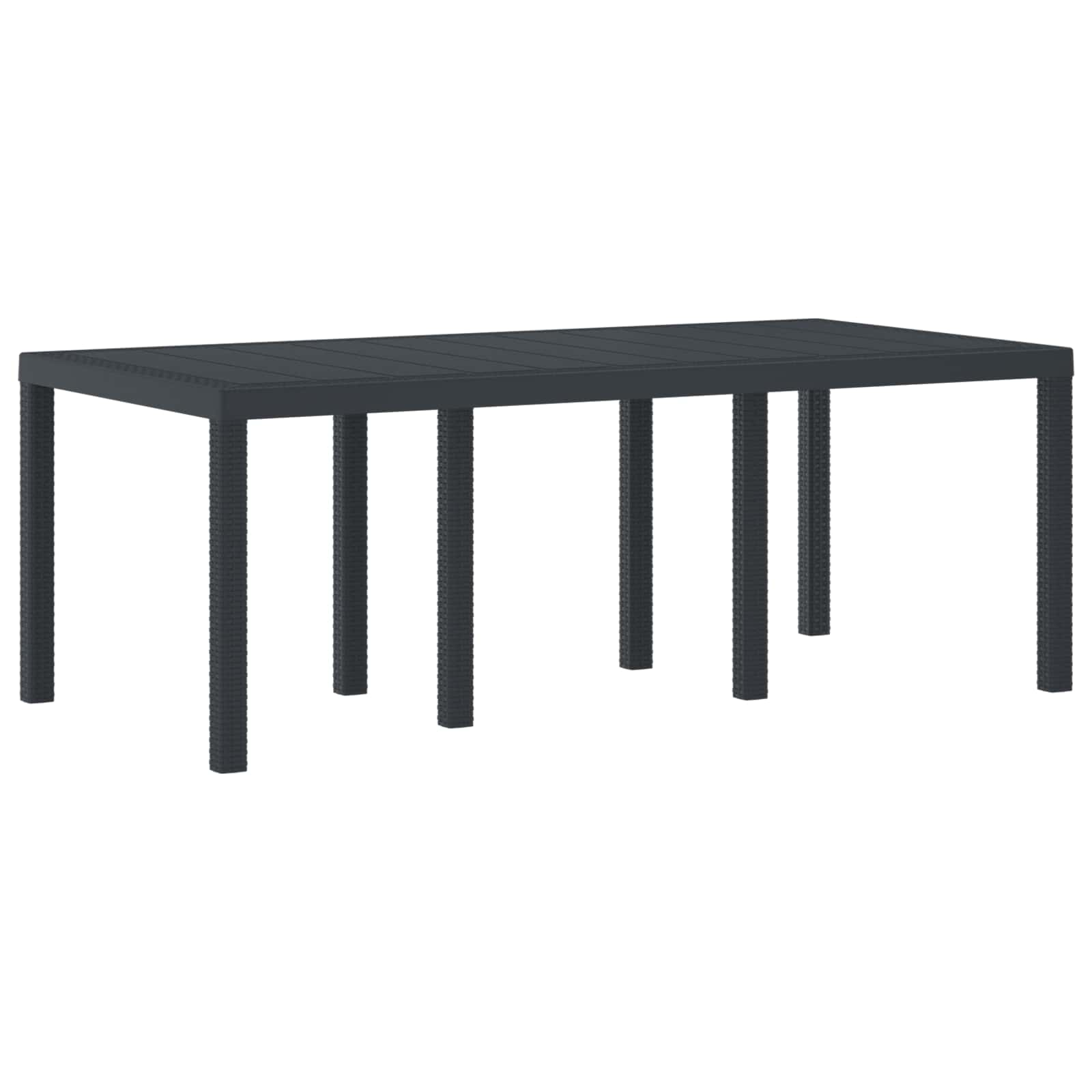 Garten Essgruppe 9 pcs Anthrazit Polypropylen