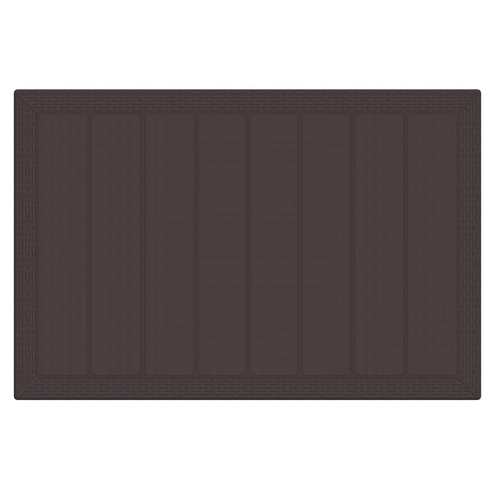 Garten Essgruppe 5 pcs Braun Polt Rattan