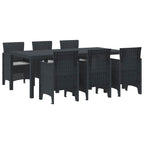 Garten Essgruppe 7 pcs Anthrazit Polypropylen