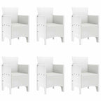 Garten Essgruppe 7 pcs Weiß Polypropylen