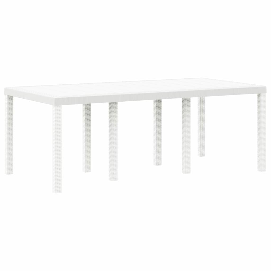 Garten Essgruppe 7 pcs Weiß Polypropylen