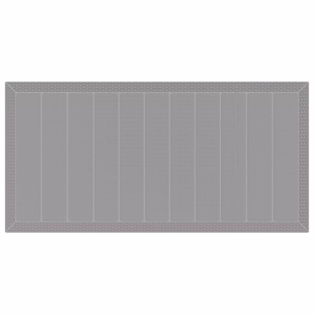 Garten Essgruppe 7 pcs Hellgrau Polypropylen