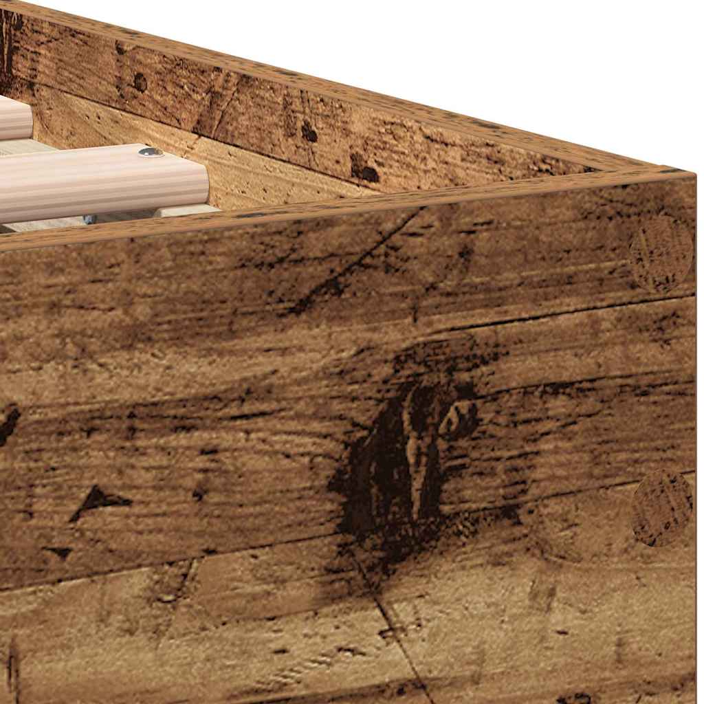 Bettrahmen Altholz 203 x 95 x 70 cm Holzwerkstoff