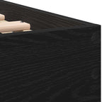Bettrahmen Schwarz Eichen-Optik 203 x 95 x 70 cm Holzwerkstoff