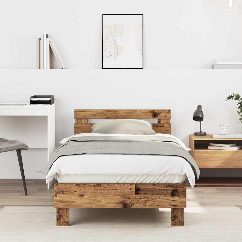 Bettrahmen Altholz 193 x 95 x 88 cm Holzwerkstoff