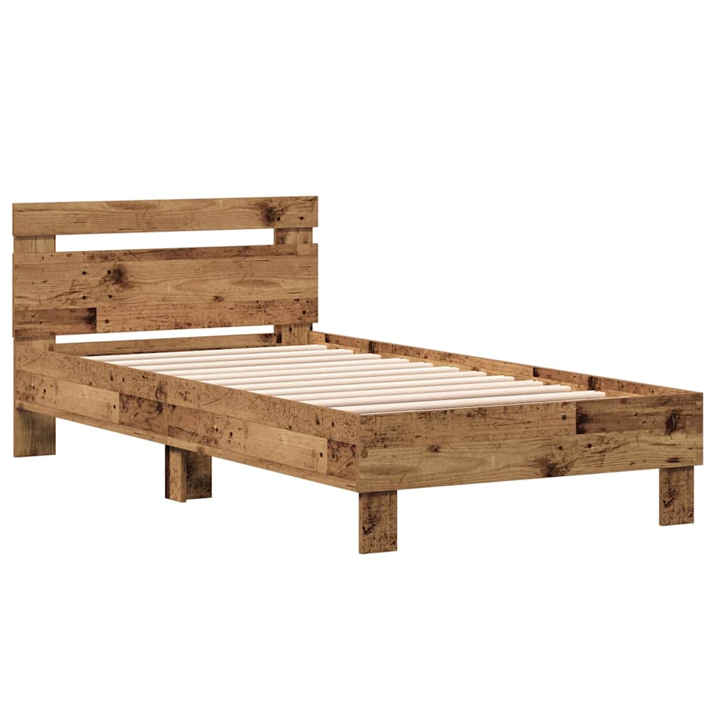 Bettrahmen Altholz 193 x 95 x 88 cm Holzwerkstoff