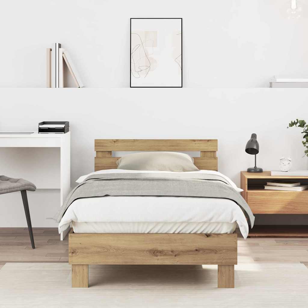 Bettrahmen Artisan-Eiche 193 x 95 x 88 cm Holzwerkstoff