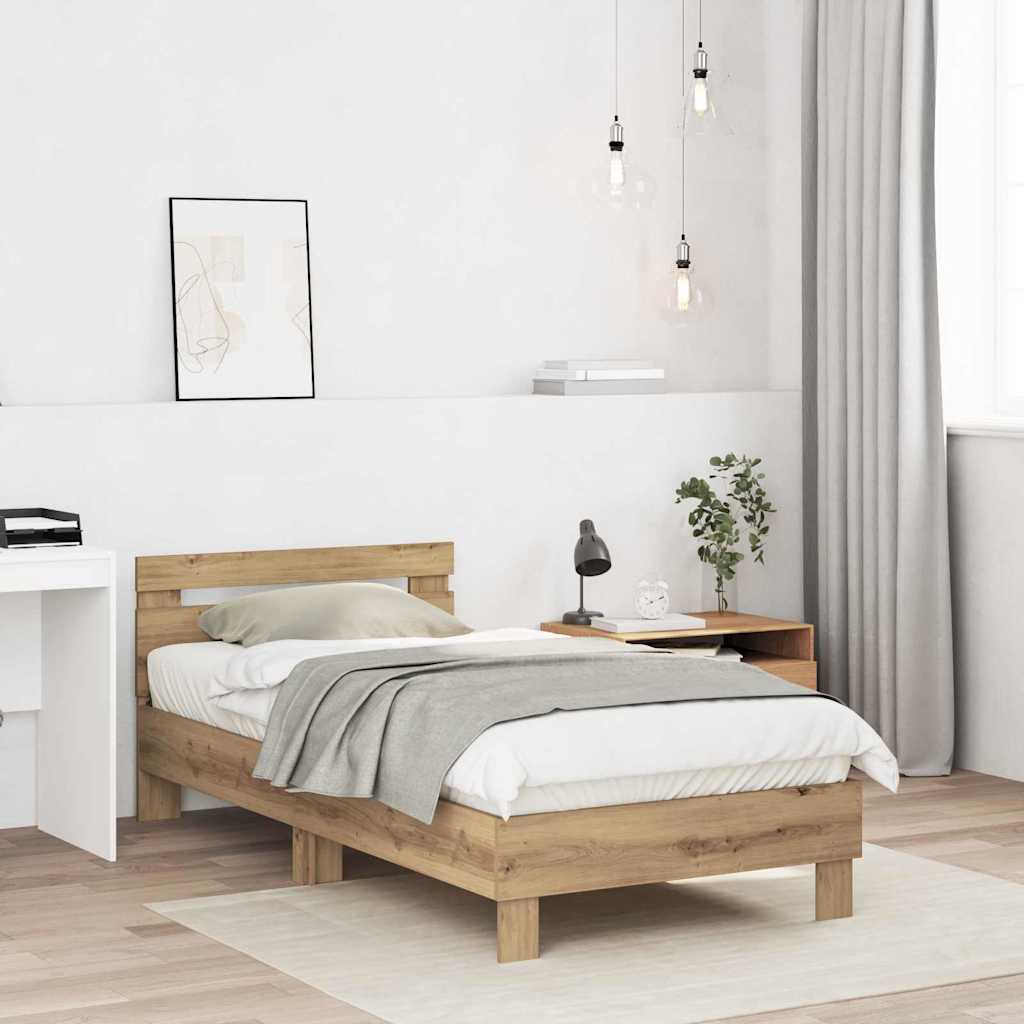 Bettrahmen Artisan-Eiche 193 x 95 x 88 cm Holzwerkstoff