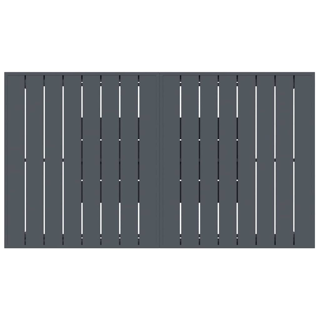 Garten Essgruppe 7 pcs Anthrazit Poly-Rattan