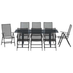 Garten Essgruppe 9 pcs Anthrazit Stahl