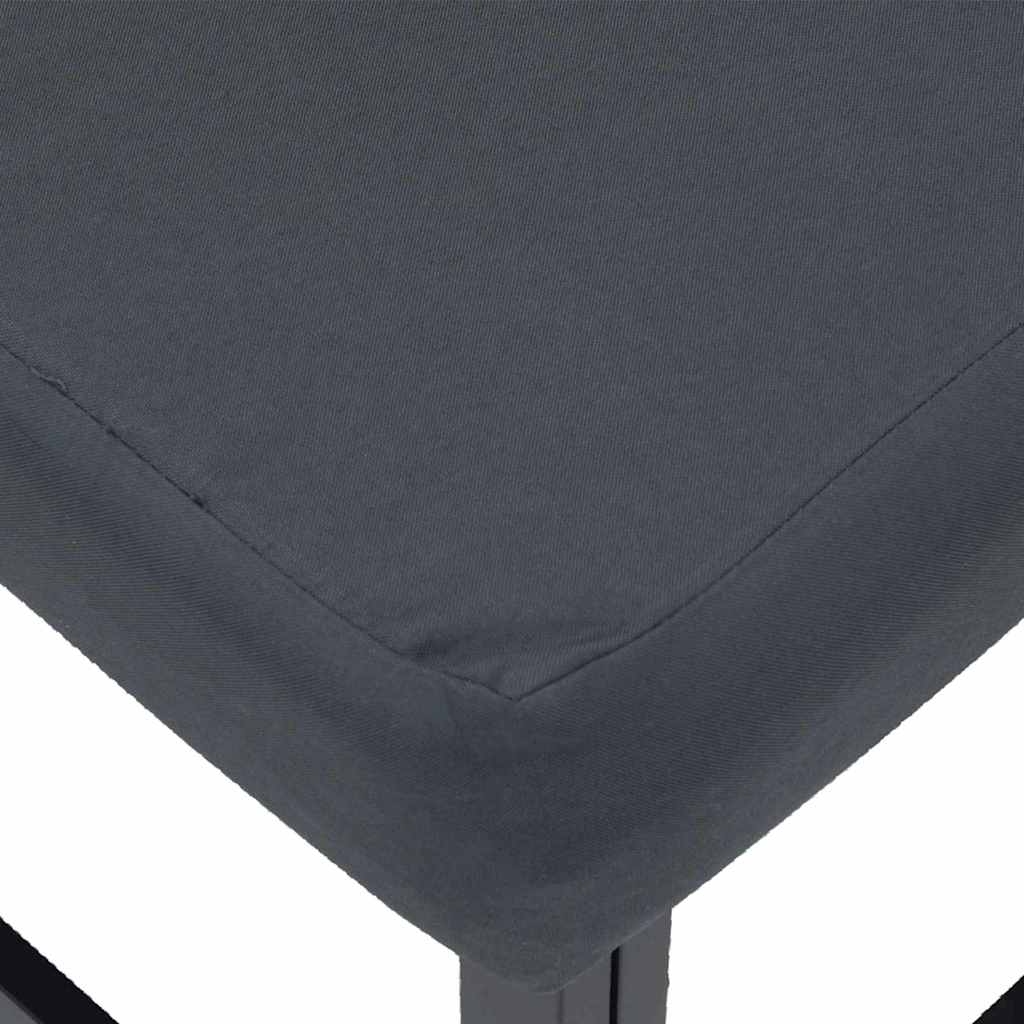 Gartensofa-set 4 pcs Schwarz Metall