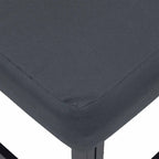 Gartensofa-set mit Kissen 11 pcs Schwarz Aluminium