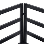 Gartensofa-set mit Kissen 10 pcs Schwarz Aluminium