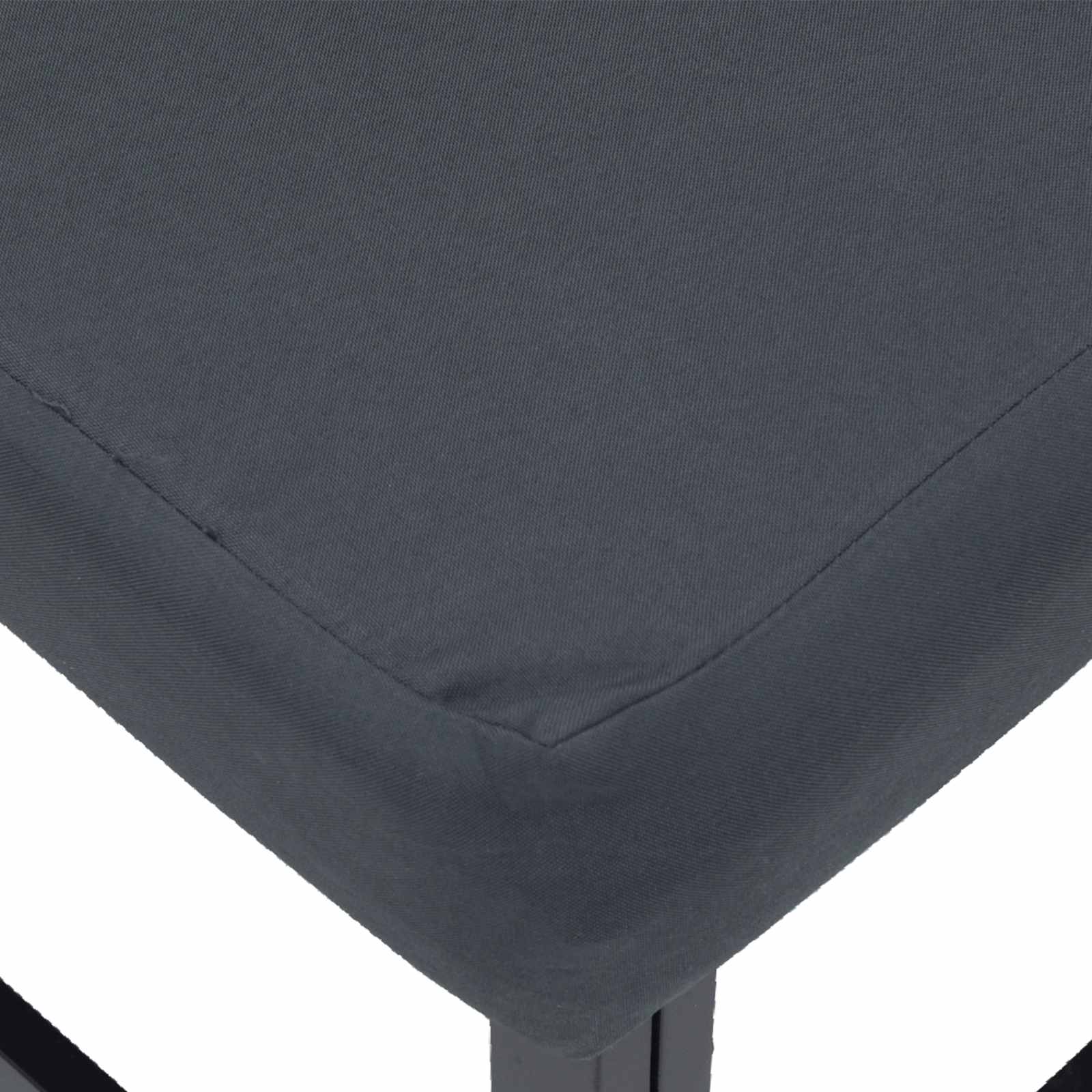 Gartensofa-set mit Kissen 9 pcs Schwarz Stahl