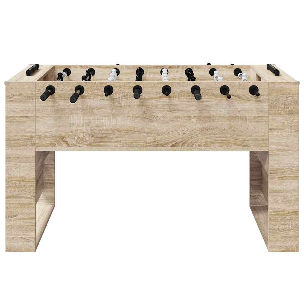 Tischfußballtisch Sonoma-Eiche 146,5 x 74 x 85 cm Holzwerkstoff
