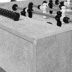 Tischfußballtisch Betongrau 146,5 x 74 x 85 cm Holzwerkstoff