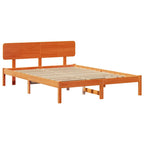 Bettrahmen Wachsbraun 150 x 200 cm Massives Kiefernholz