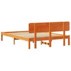 Bettrahmen Wachsbraun 150 x 200 cm Massives Kiefernholz