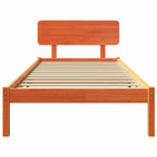 Bettrahmen Wachsbraun 80 x 200 cm Massives Kiefernholz