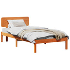 Bettrahmen Wachsbraun 75 x 190 cm Massives Kiefernholz