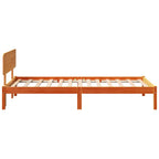 Bettrahmen Wachsbraun 75 x 190 cm Massives Kiefernholz